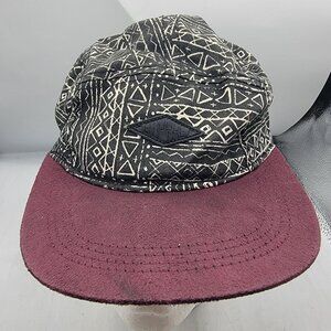 Empyre Surplus Adults Black Geometric Print Hat Cap Casual Outdoors Comfort